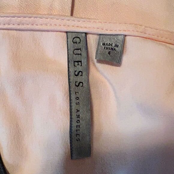 Guess light pink maxi dress with faux leather straps - Picture 4 of 11